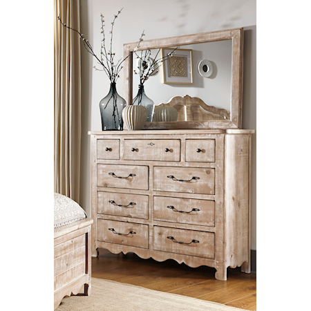 Drawer Dresser & Mirror