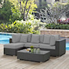 Modway Sojourn Outdoor 5 Piece Sectional Set