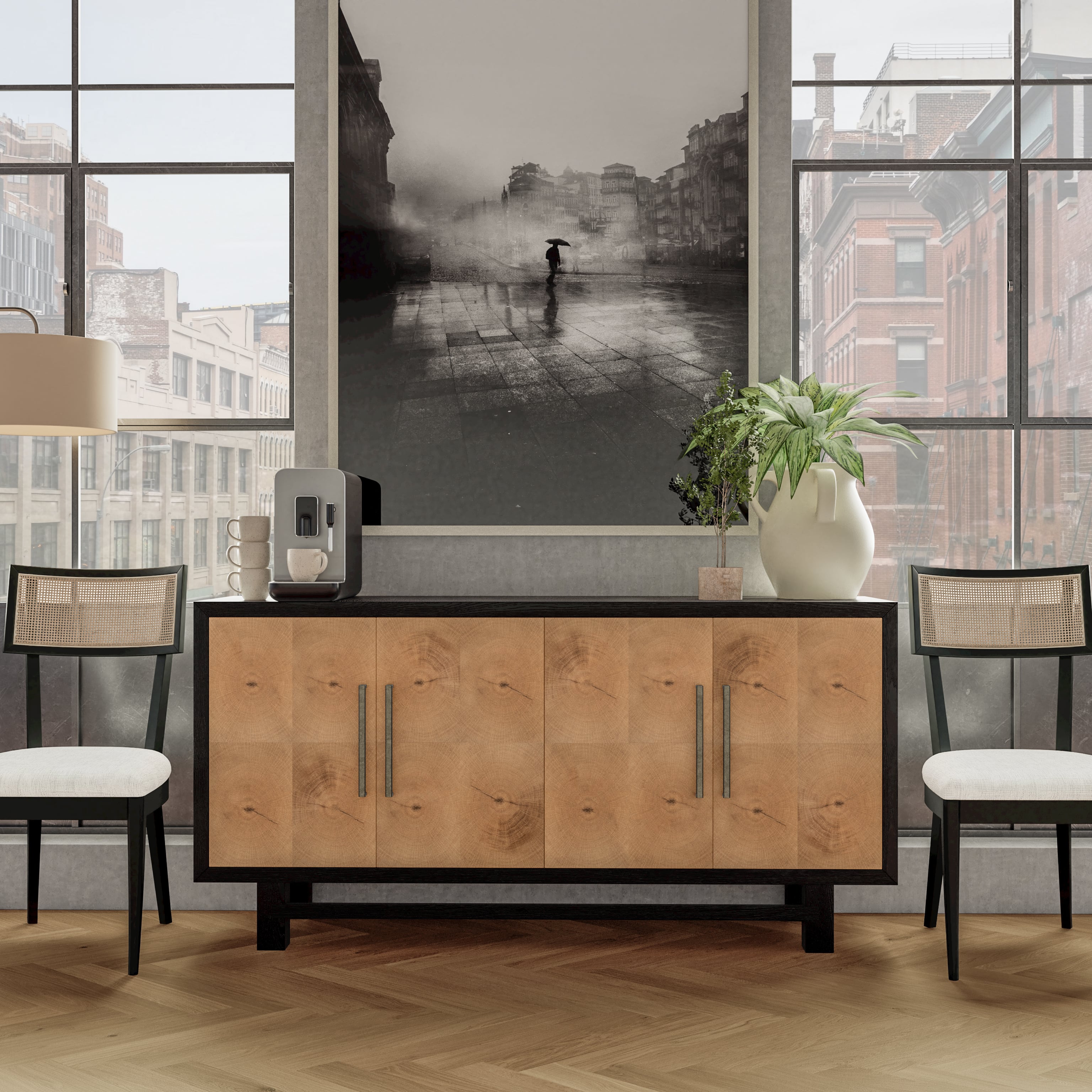 Riverside Furniture Laguna Cane Upholstered Side Chair