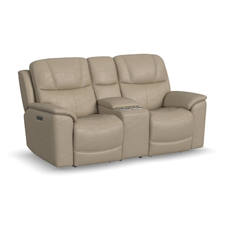 Power Reclining Console Loveseat