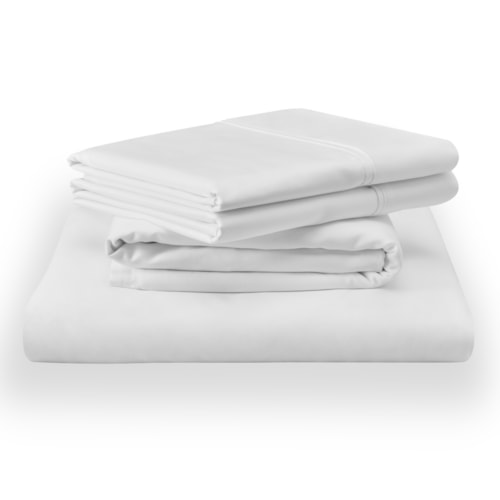 Queen Tempur Classic Cotton Sheet Set White Linens