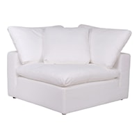 Clay Corner Chair Livesmart Fabric White