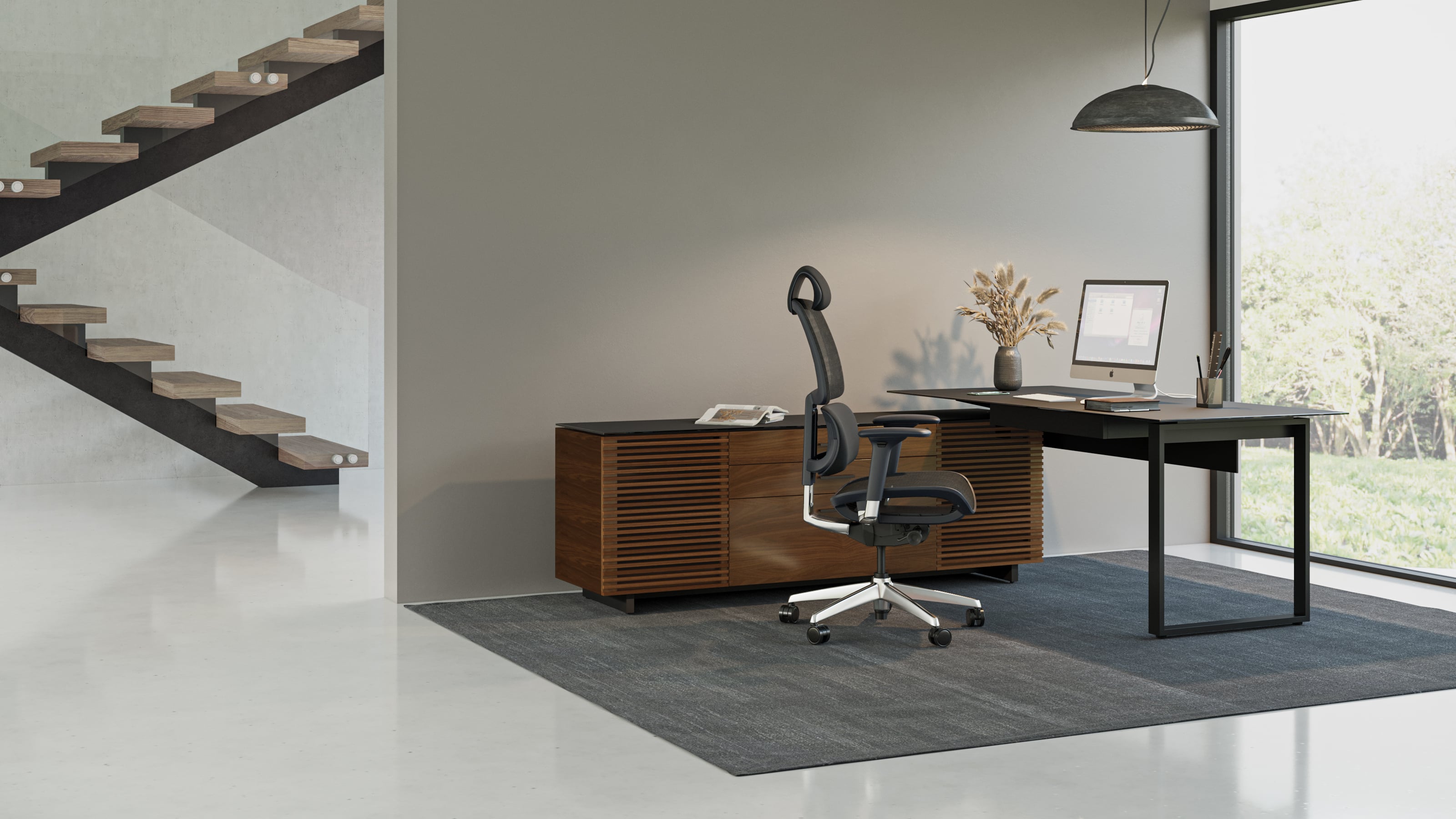 BDI Corridor L-Shaped Desk