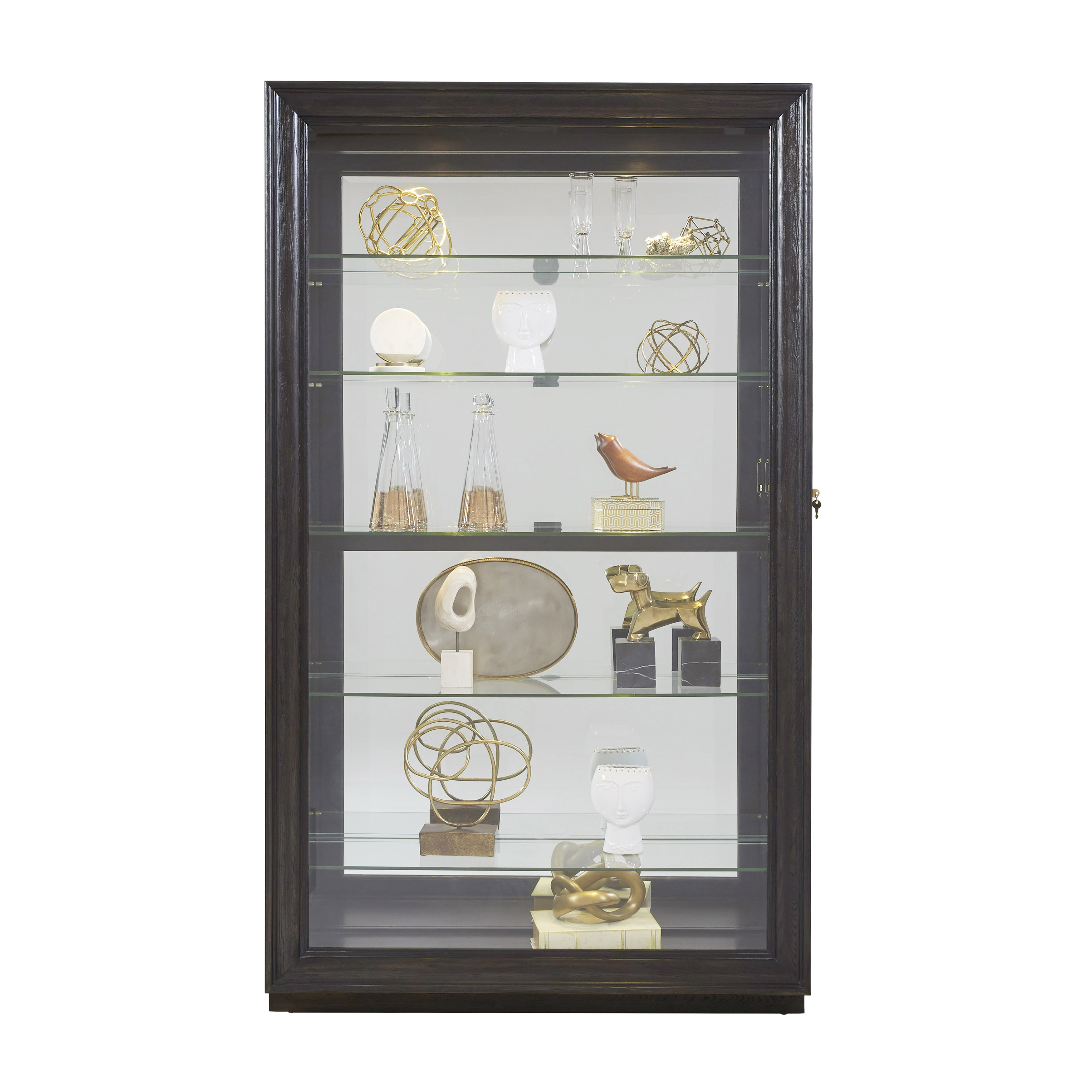 Pulaski Furniture Curios P021553 Traditional Sliding Front Curio with