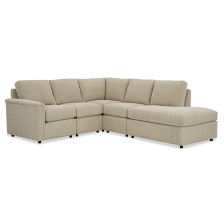 5-Piece Sectional with Right Chaise