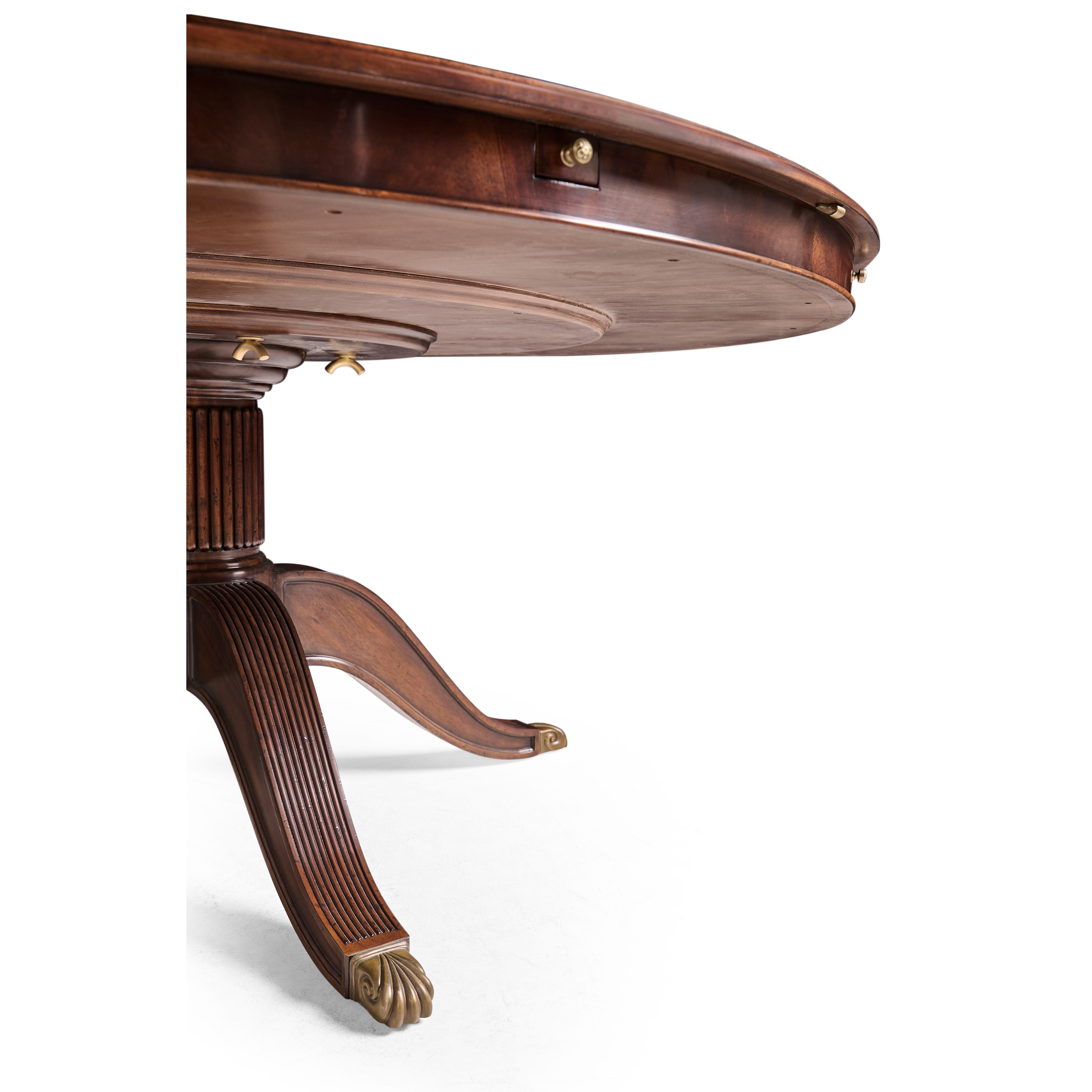 Jonathan Charles JC Traditional 66" Mahogany Extending Circular Dining Table