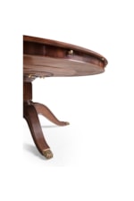 Jonathan Charles JC Traditional 66" Mahogany Extending Circular Dining Table with Storage Cabinet for Leaves