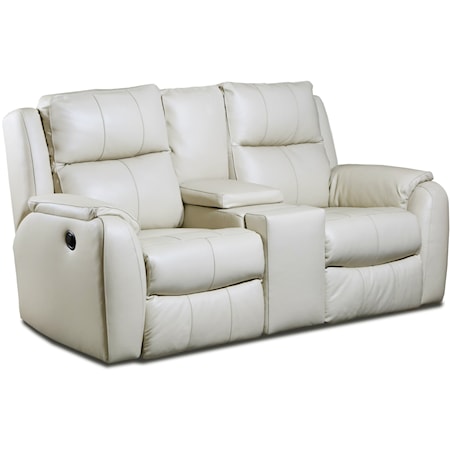 Double Reclining Loveseat w/ Console & Hidden Cupholders