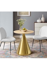 Modway Tupelo 48" Oval Marble Dining Table
