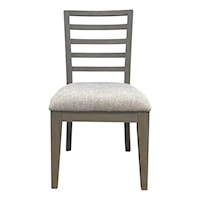 Contemporary Upholstered Ladderback Dining Chair