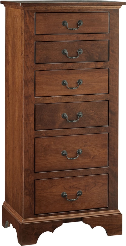 Traditional 6-Drawer Lingerie Chest