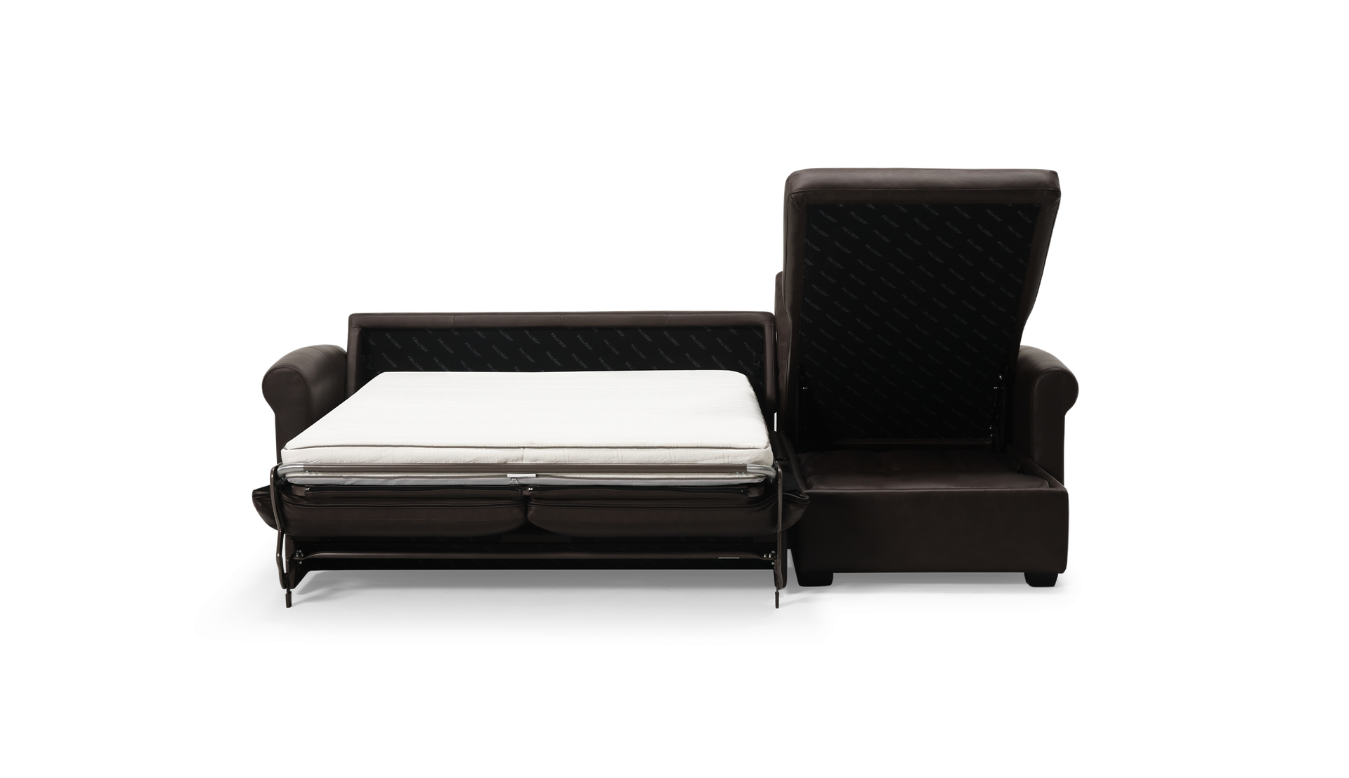 Palliser Madison Sleep Roll Arm Madison Queen Sleeper Sectional Sofa