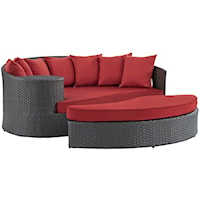 Outdoor Patio Sunbrella® Daybed - Red