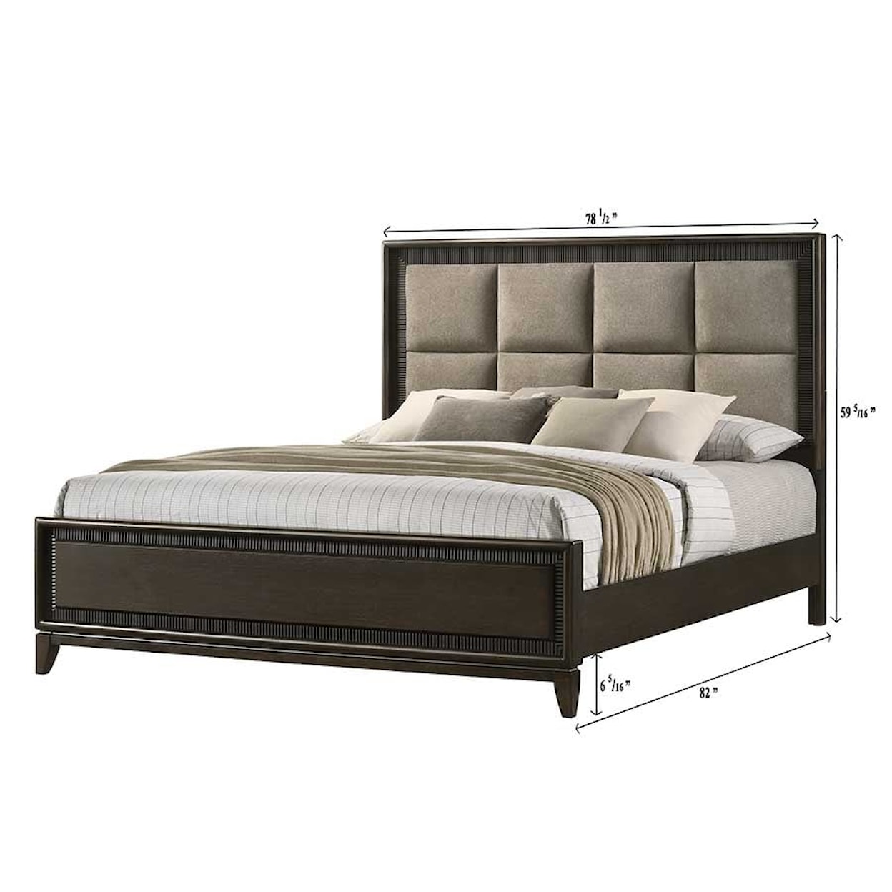 CM SARATOGA King Upholstered Bed