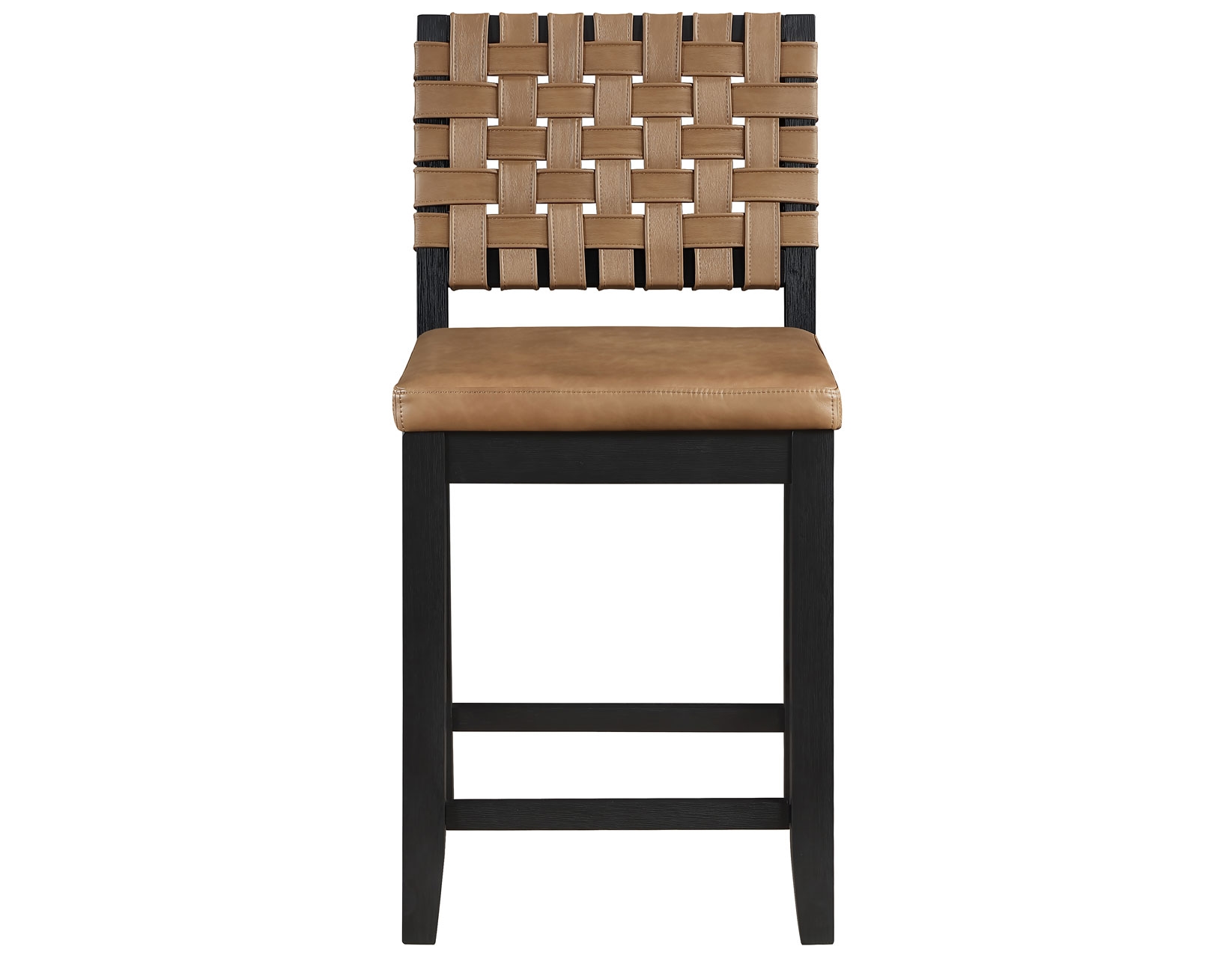 Upholstered Webbed-Back Counter Chair