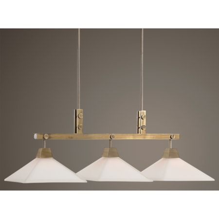 Brookdale Industrial 3 Light Chandelier