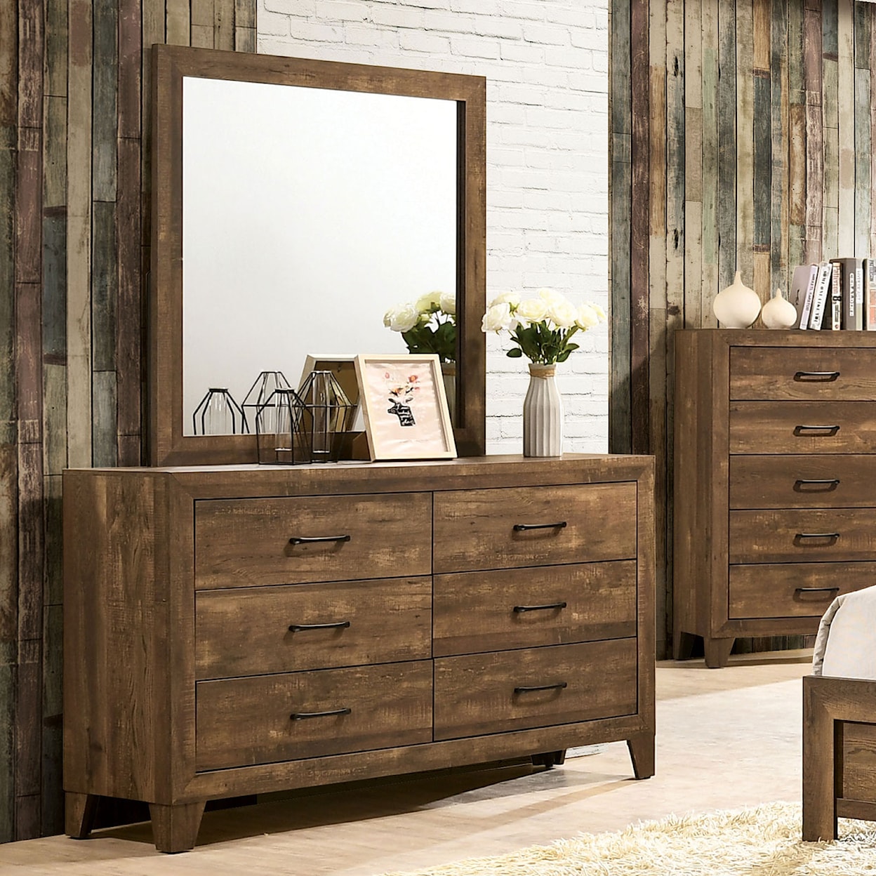 FUSA Wentworth 6-Drawer Dresser Dresser