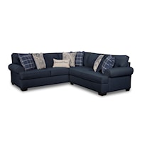 Becker Transitional 2-Piece L-Shaped Sectional Sofa