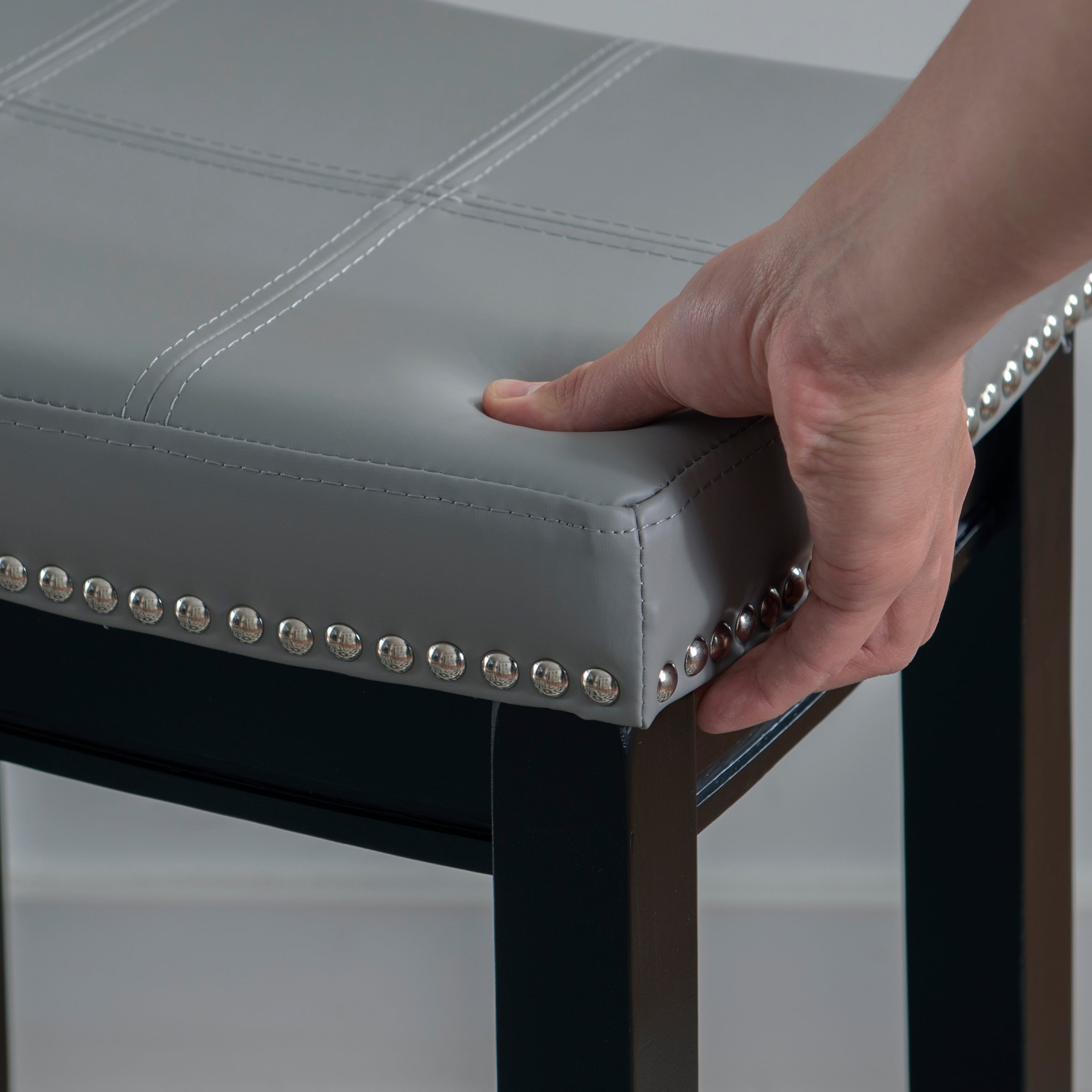 Linon Claridge Upholstered Counter Stool