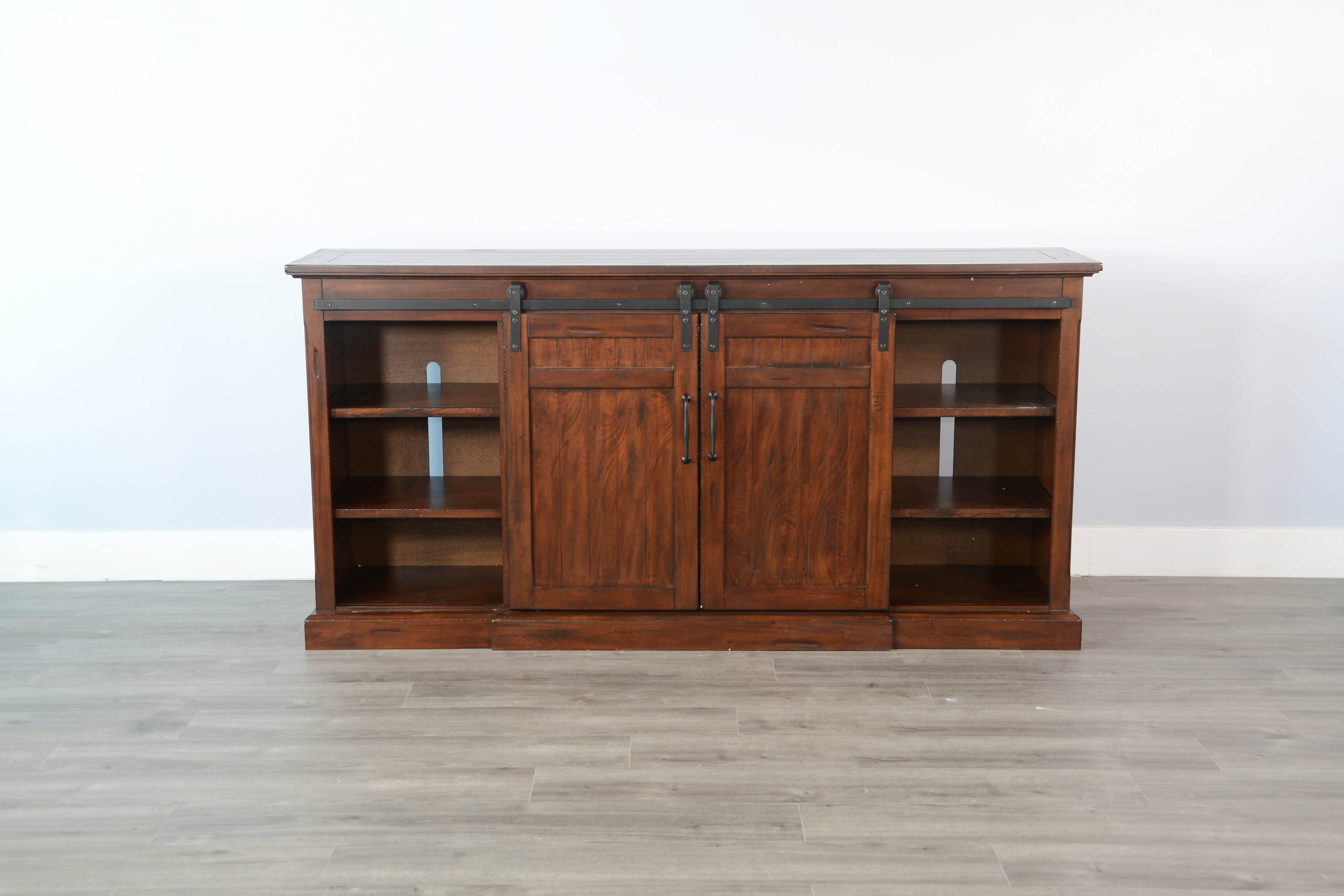 TV Console with Sliding Doors