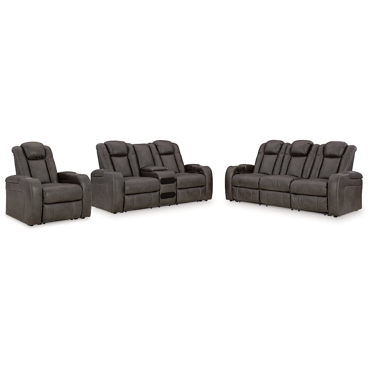 Ashley Furniture Signature Design Fyne-Dyme Living Room Set