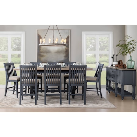 9-Piece Counter-Height Dining Set