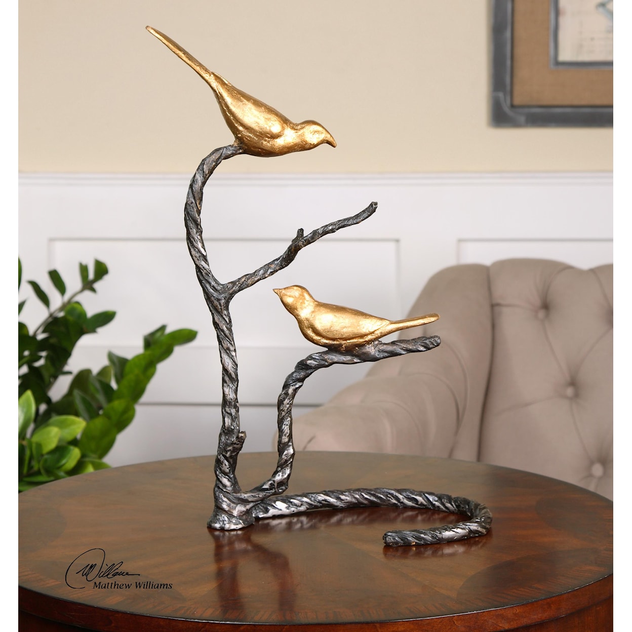 Uttermost Accessories - Statues and Figurines Birds on a Limb Sculpture