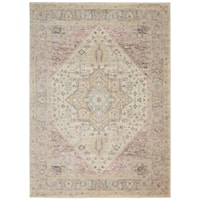4' x 6' Ivory/Pink Rectangle Rug