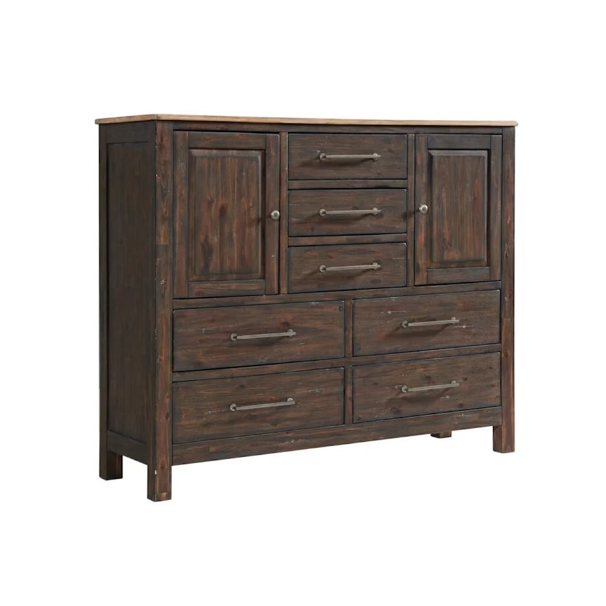 VFM Signature Transitions 7-Drawer Bedroom Chest with Doors