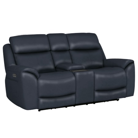Power Reclining Console Loveseat