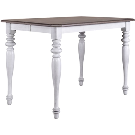 Farmhouse Rectangle Dining Table with Leaf Inserts