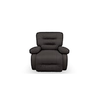 Casual Power Rocker Recliner with Line-Tufted Back