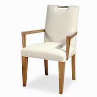 Delran Contemporary Upholstered Dining Arm Chair