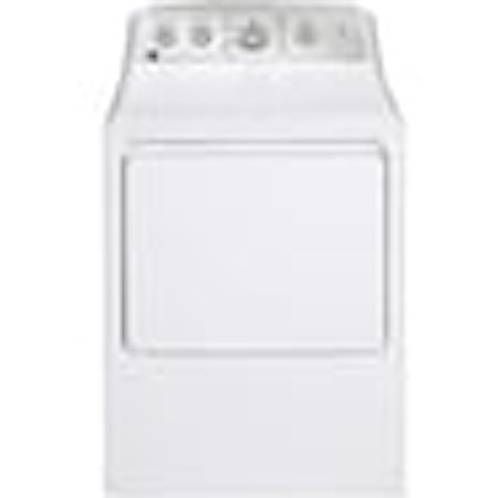 GE 7.2 cu.ft. Top Load Electric Dryer with SaniFresh Cycle White