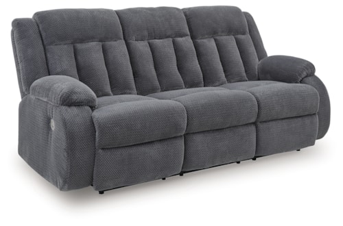 Power Reclining Sofa With Drop Down Table