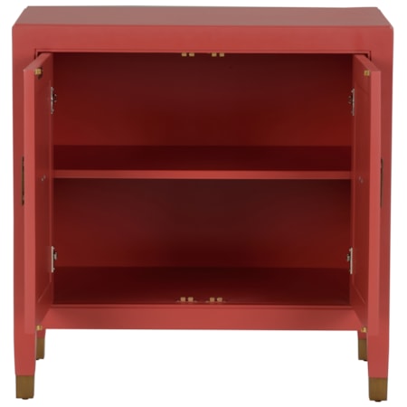 Jill Bedside Chest - Red
