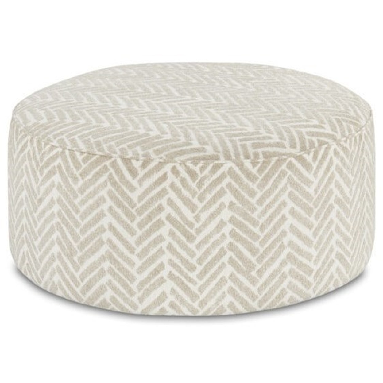 FUSI 9778 VIBRANT VISION OATMEAL Cocktail Ottoman