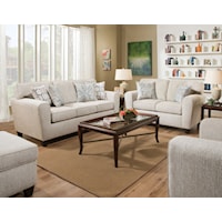 Contemporary Accent Chair with Track Armrests