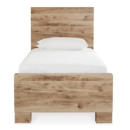 Twin Panel Bed with 1 Side Storage