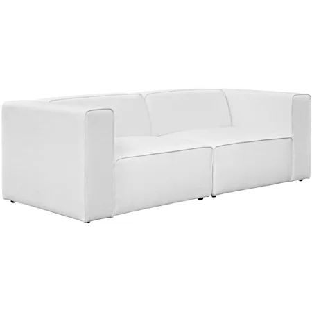 2 Piece Sectional Sofa Set