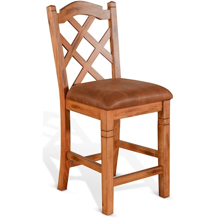 Double Crossback Barstool