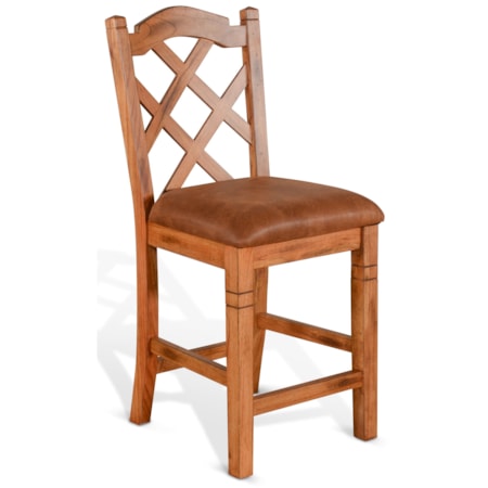 Double Crossback Barstool