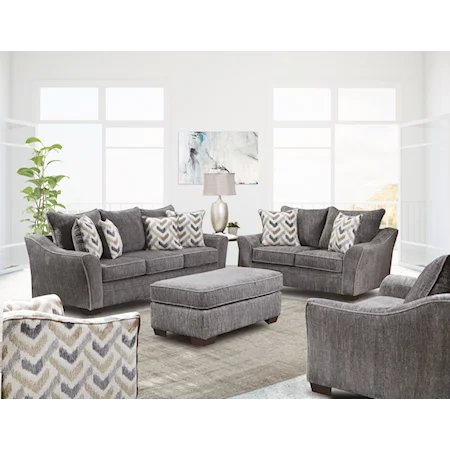 Transitional 5-Piece Living Room Set