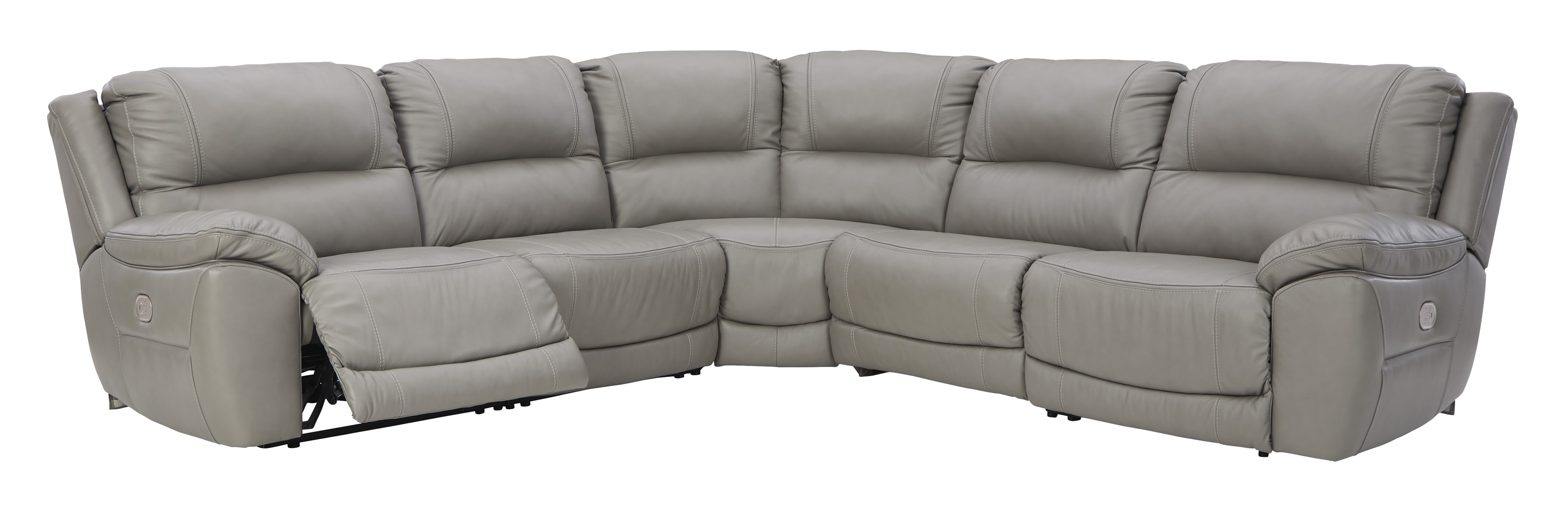 Signature Dunleith U71605S1 Leather Match 5Piece Power Reclining