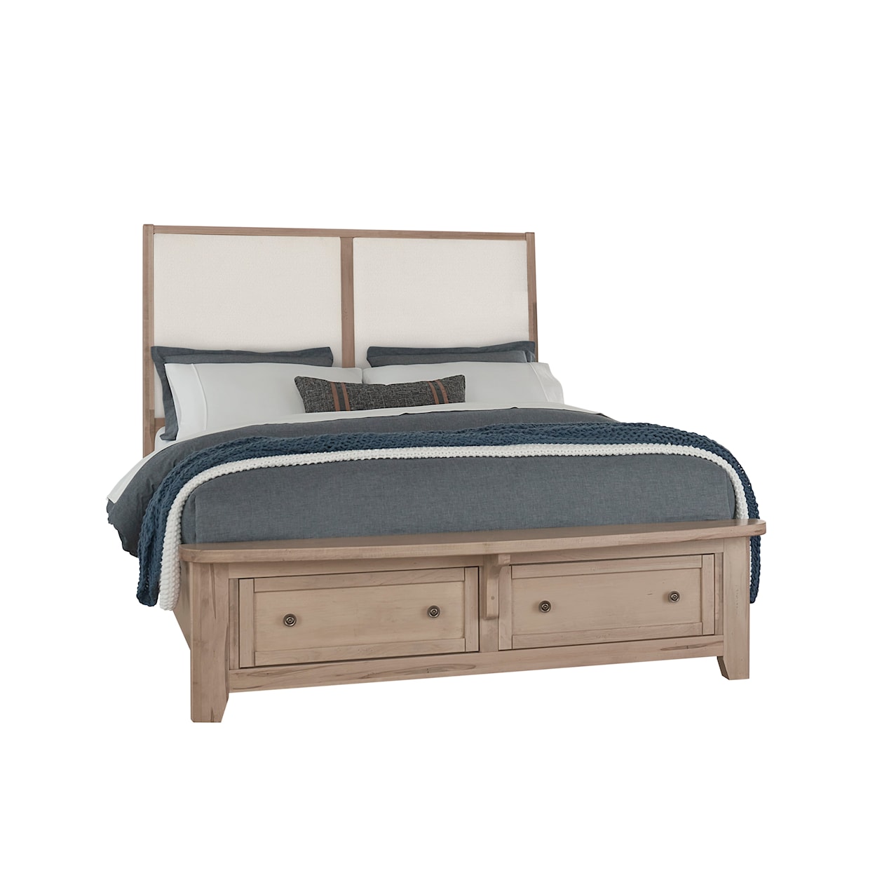 Vaughan Bassett Woodbridge Queen Upholstered Storage Bed