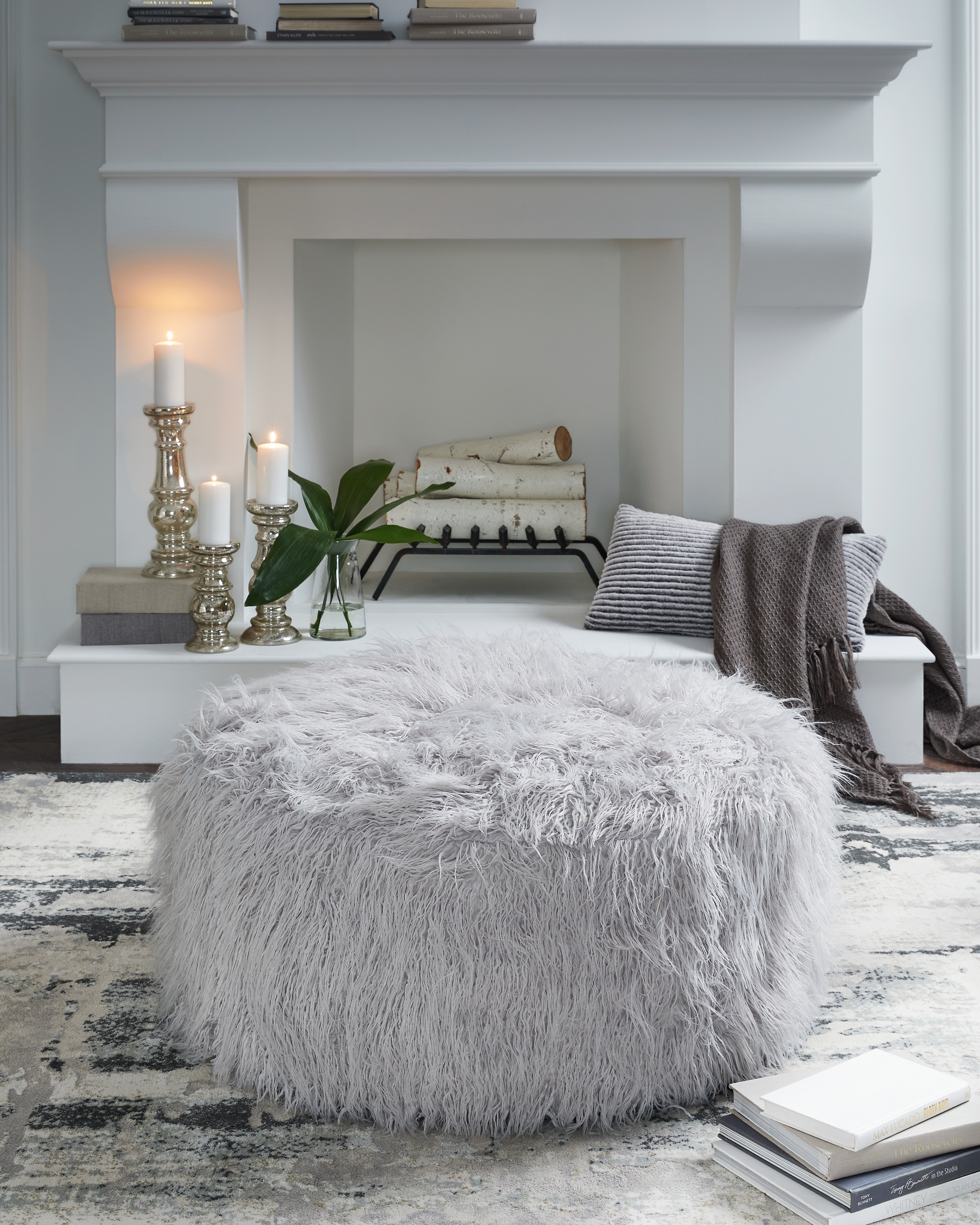 Oversized Accent Ottoman