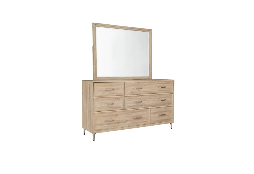 Maddox Dresser and Mirror by Aspenhome at Stoney Creek Furniture 
