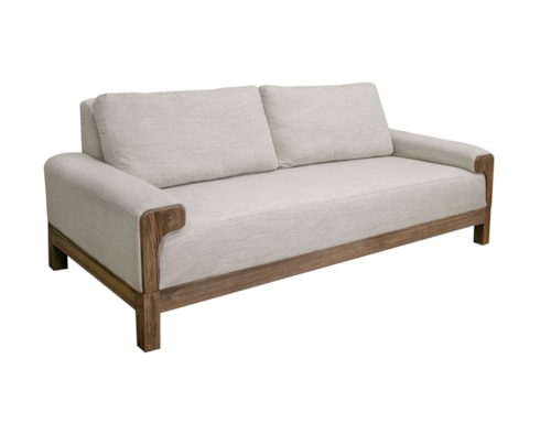 Contemporary Sofa with Throw Pillows