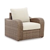 Signature Design by Ashley Sandy Bloom Outdoor Lounge Chair with Cushion