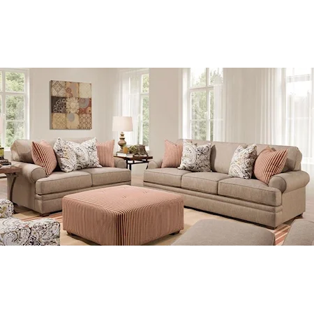 Transitional Stationary Living Room Group